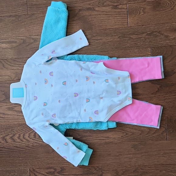 2 Pekkle Girls Outfits - Unicorns & Rainbows - BNWT - Picture 5 of 8